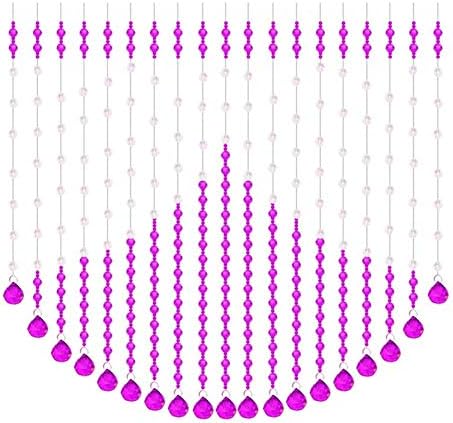 OKUOKA 19 Strands Beaded Door Curtain for Room Dividers