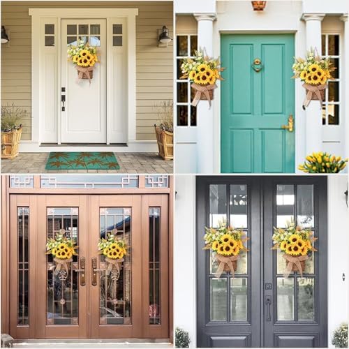 Dolicer Sunflower Wreath 157 Inch Hanging Decor