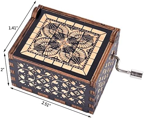 Cant Help Falling in Love Wooden Music Box - Black