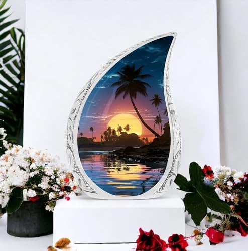 10 Inch Metal Sunset Urn For Ashes