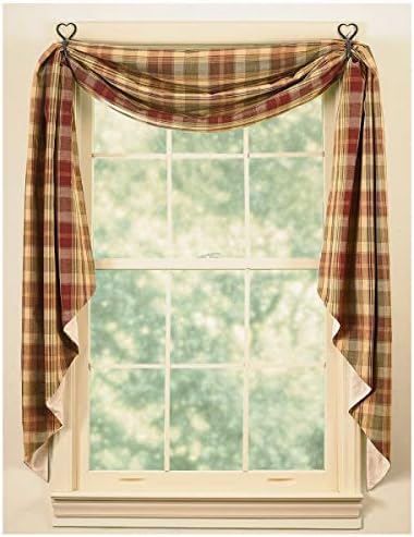 Park Designs Saffron Fishtail Swag Curtain