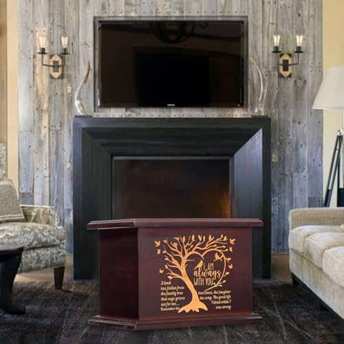 Cremation Urns For Human Ashes - Wooden Urns L-Tree Style