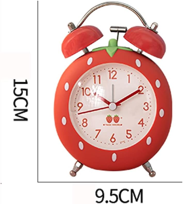 SUNESA Kids Alarm Clock Double Bell Night Light Desk Clock