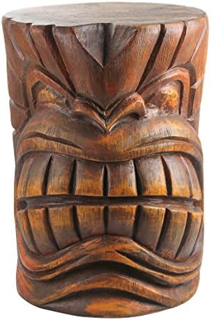 Design Toscano Grand Tiki Face Kanaloa Teeth Side Table Statue