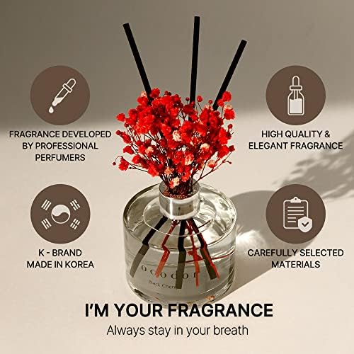 Cocodor Flower Reed Diffuser Set with White Jasmine Scent