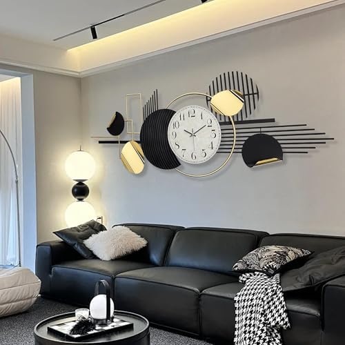 HAVFIFK Modern Geometry Wall Clock 591 X 228