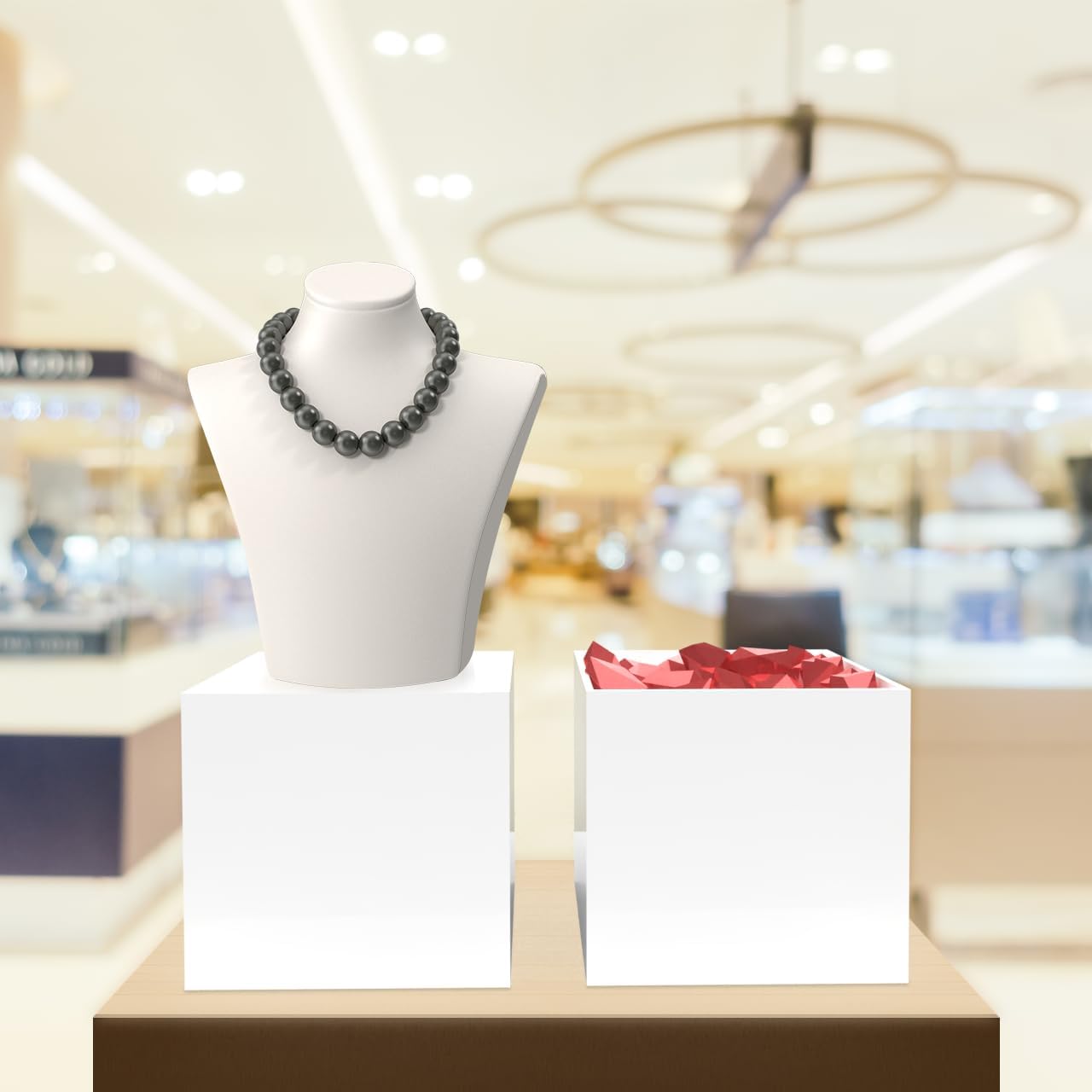 Marketing Holders 6 Inch White Acrylic Display Riser