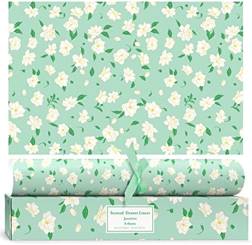 SCENTORINI Jasmine Scented Drawer Liners 6 Sheets