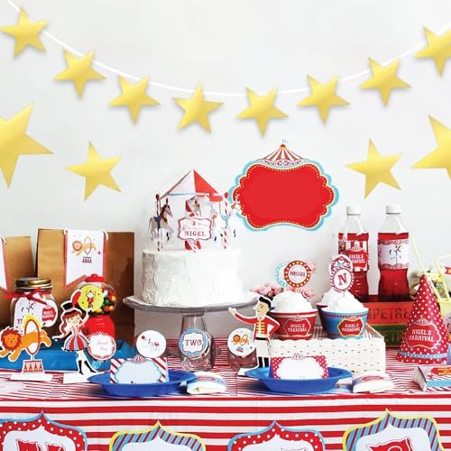 24PCS Gold Star Cutouts for Party Decorations