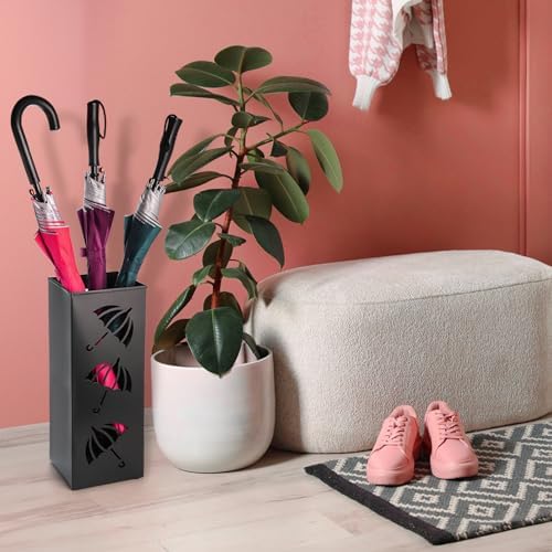 Okllen Metal Umbrella Holder 63 x 63 x 165 Black