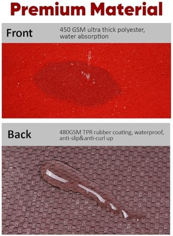 Socomf 3x10 ft Bright Red Carpet Runner for Party