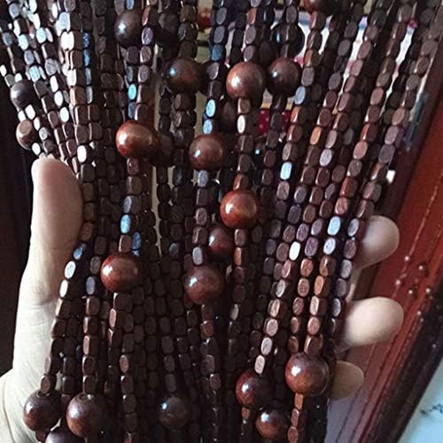 52 Strands Beaded Curtain Wood Hanging Door Panel Room Divider