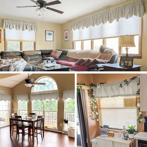 4 Panels Blackout Curtain Valances for Windows