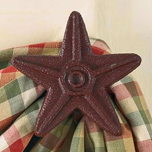Park Designs Cast Star Curtains Hook Pair Red