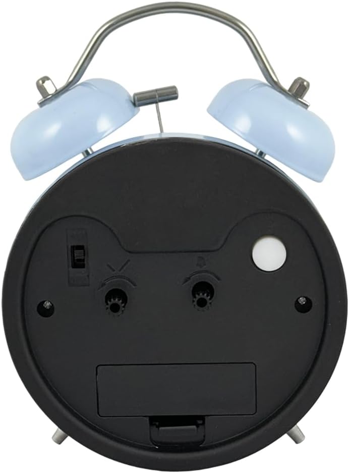 Loud Alarm Twin Bell Clock with LED Light and Silent Movement