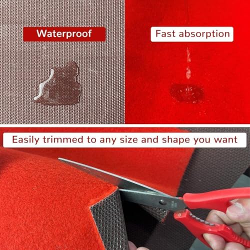 Extra Thick Red Carpet Runner for Party 3x10ft