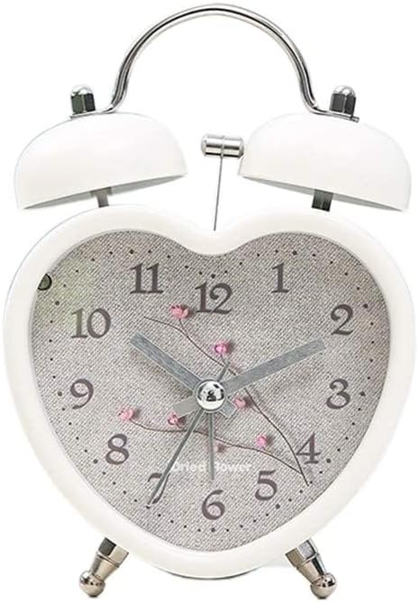 Metal Silent Alarm Clock with Night Light 1