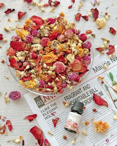 Fall Potpourri Bowl Filler with Rose Scent