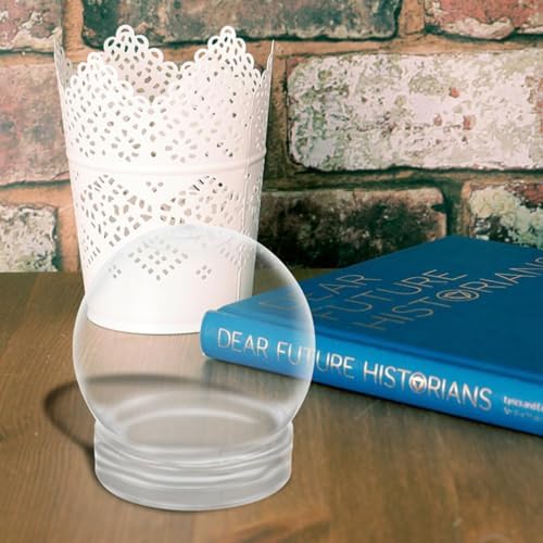 15 Pack 3 Inch Clear Snow Globe Jar DIY Craft Set