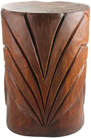 Design Toscano Grand Tiki Face Kanaloa Teeth Side Table Statue