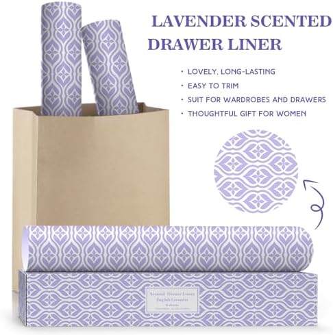 SCENTORINI Lavender Scented Drawer Liners 6 Sheets