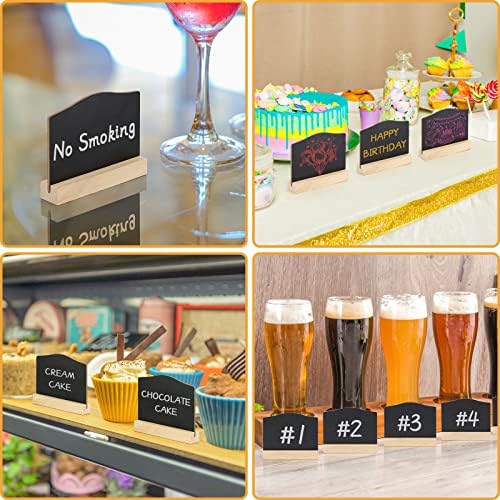ALOTCHE Mini Chalkboard Signs Set with Stand 16 Pack
