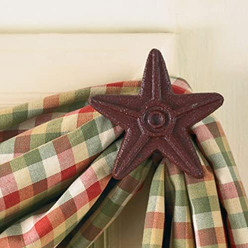 Park Designs Cast Star Curtains Hook Pair Red