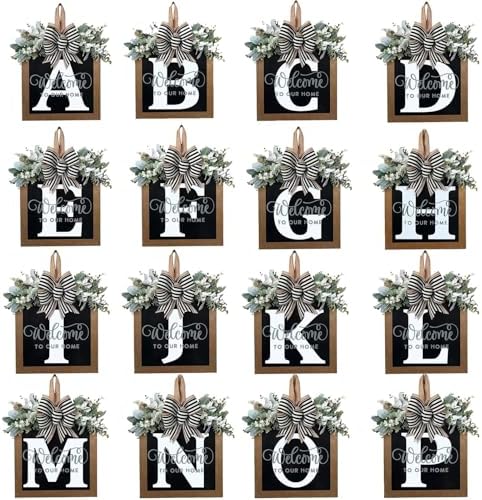 YICORIP Last Name Wreath Front Door Garland