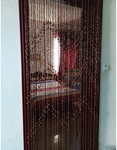 52 Strands Beaded Curtain Wood Hanging Door Panel Room Divider