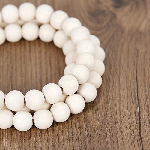 58 Inch Wood Bead Garland with Tassels