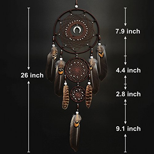 Urdeoms Large Brown Dream Catcher Wall Decor