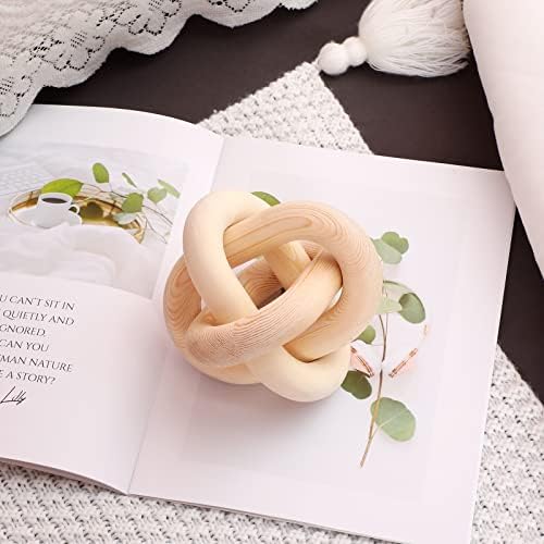 Yalikop 3 Link Wood Knot Decor Coffee Table Accent