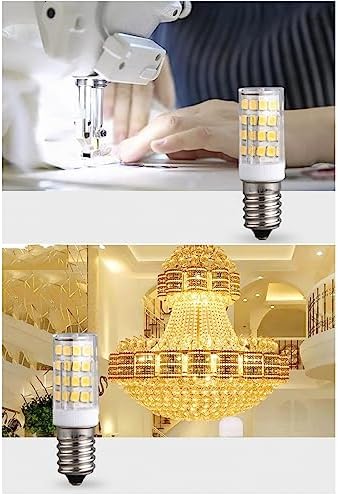 SHOORR 4Pcs E14 Led Fridge Light Bulbs Warm White 4W