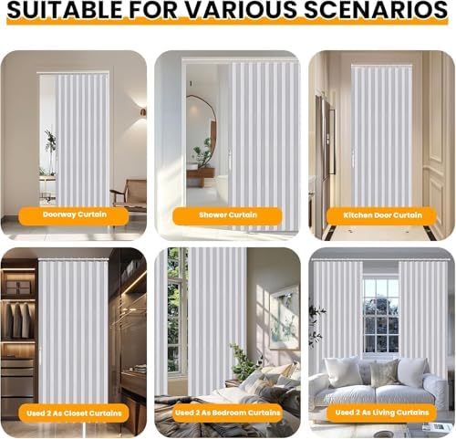 AJAZZ Blackout Accordion Door Curtain 42 x 78