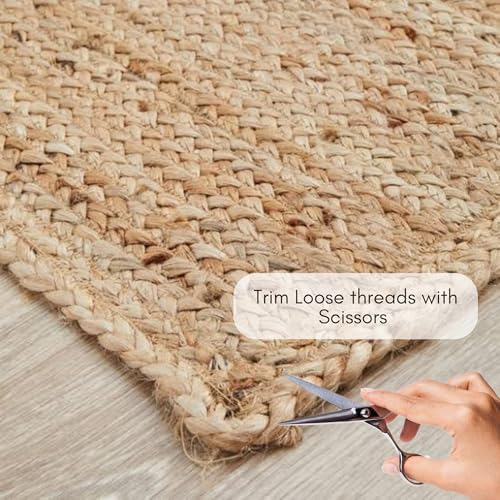FRELISH DECOR Handwoven Jute Area Rug 2x3 Feet