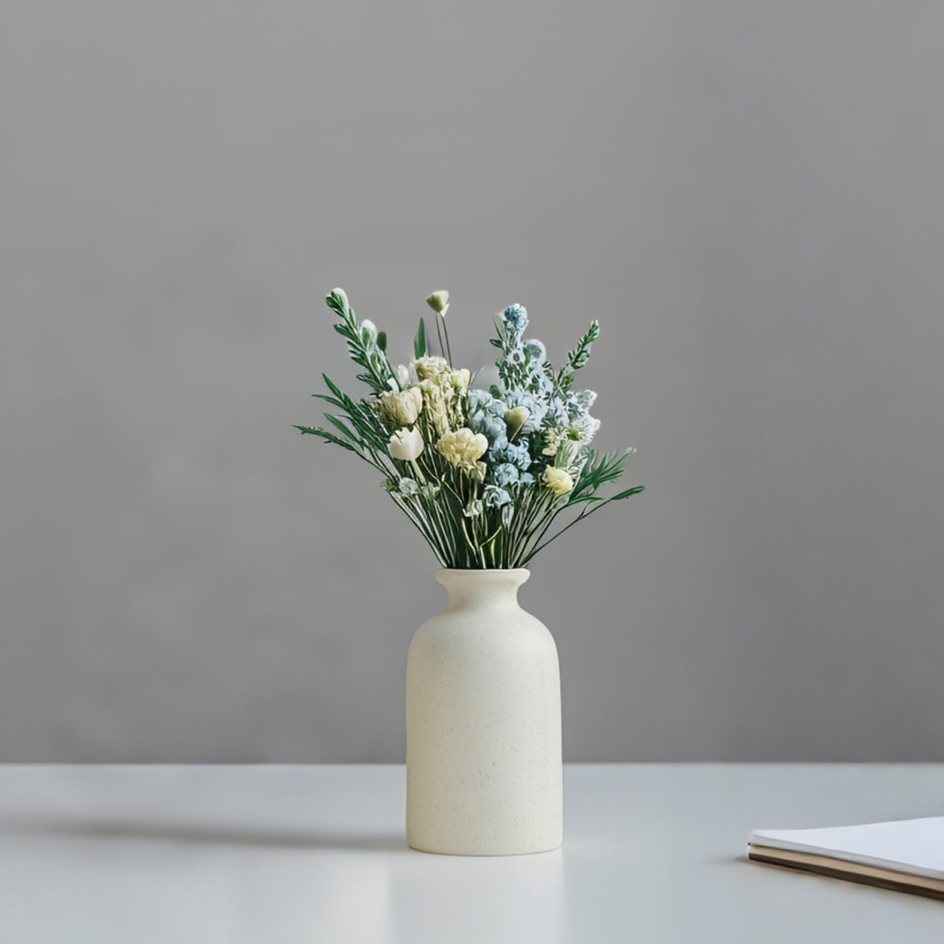 Tinctotnic Distressed Ceramic Vase Set of 3 Beige