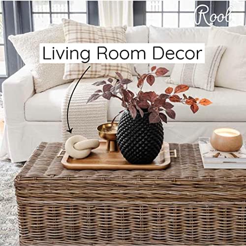Rool Beige Wood Knot Chain Link Decor Accents