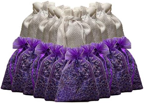 Cedar Chips and Lavender Sachets 20 Pack - Natural Home Fragrance