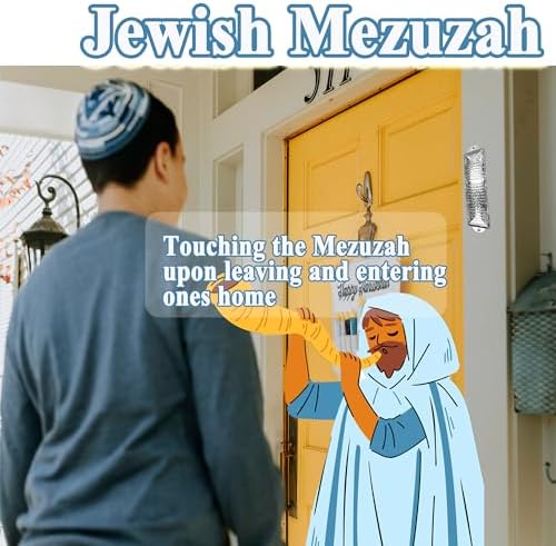 Zivosely Adhesive Mezuzah with Scroll for Door Frame