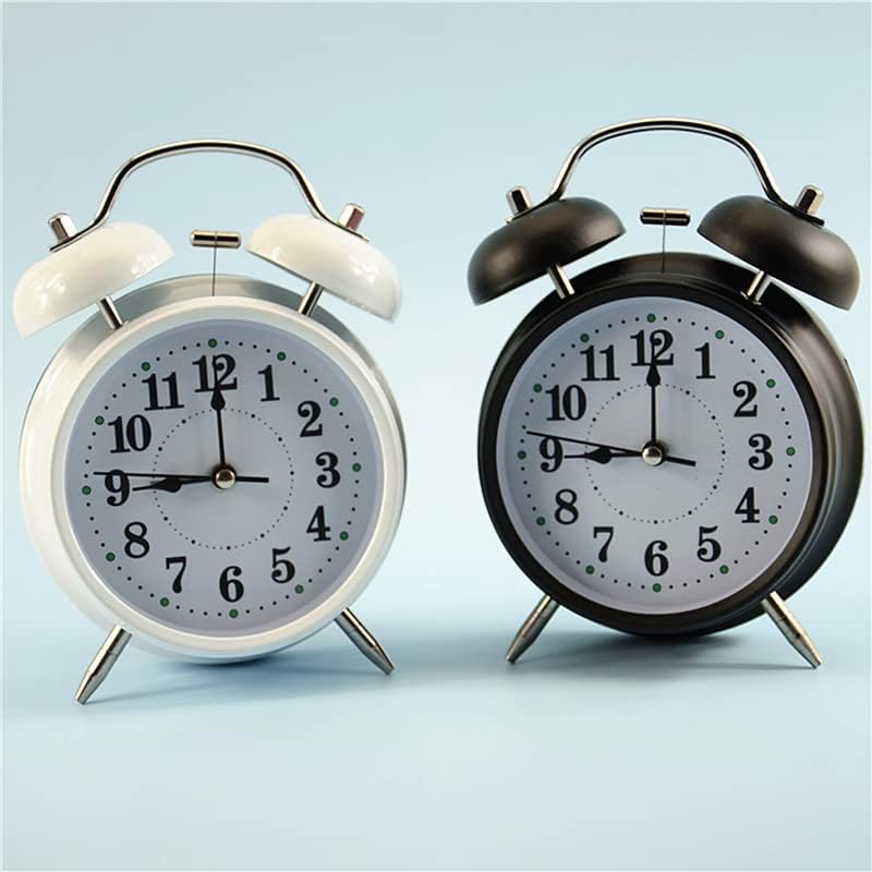Portable Alarm Clock with Double Bell Design