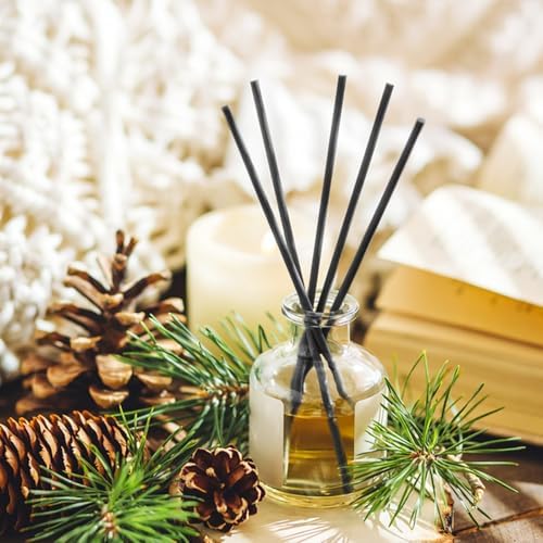 120 Pcs Black Reed Diffuser Sticks for Home Office Spa