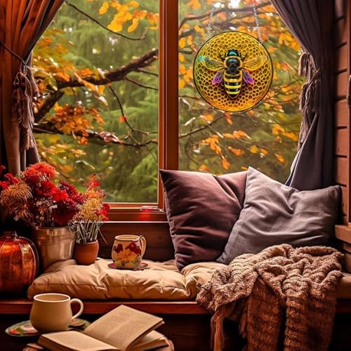 Bee Acrylic Window Hanging Decor Suncatcher