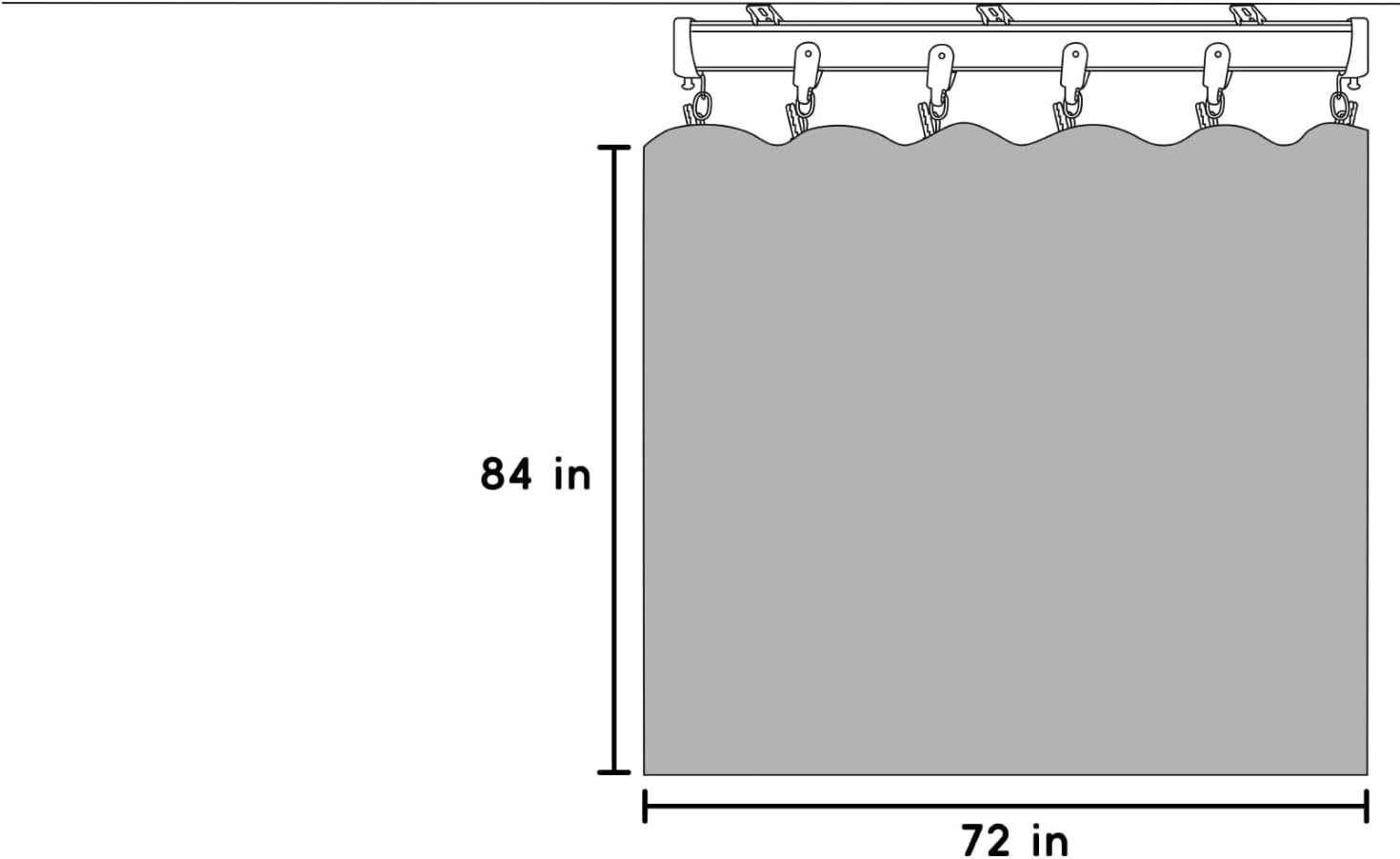 Doeiez Room Divider Blackout Curtain Set