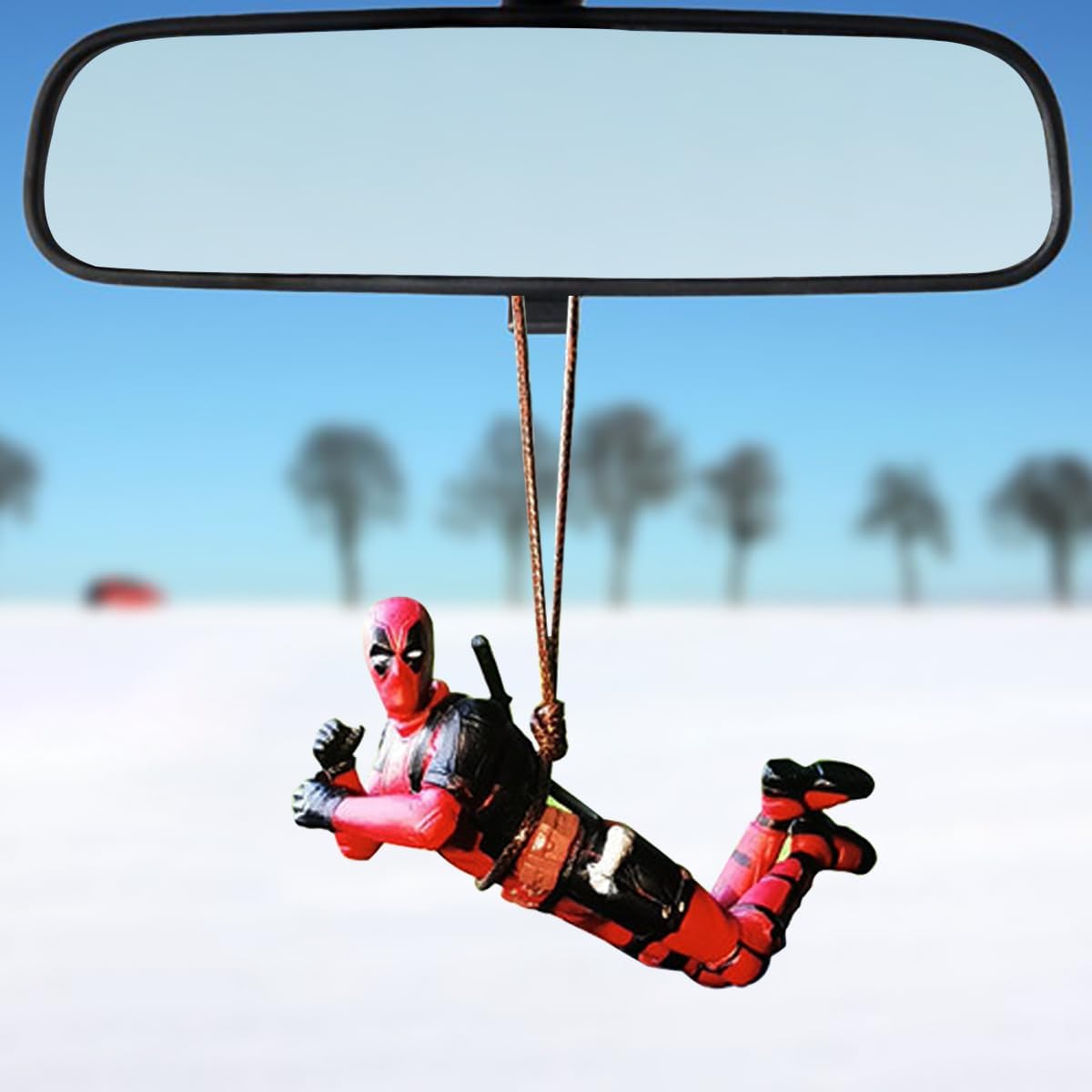 Funny Anime Car Mirror Hanging Car Interior Decor