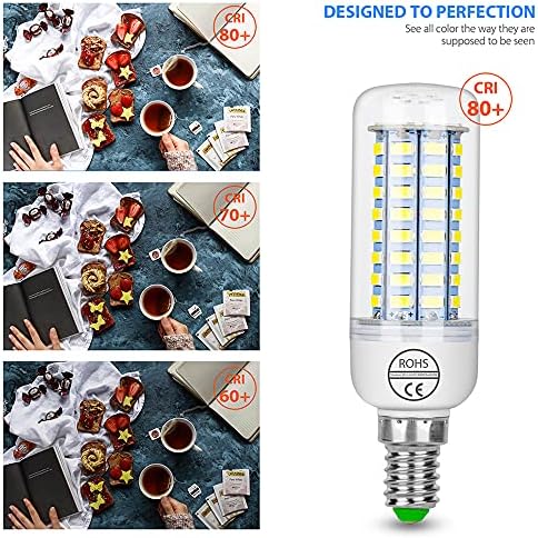 Energy Saving E14 LED Corn Bulbs 4Pack 6000K Daylight White