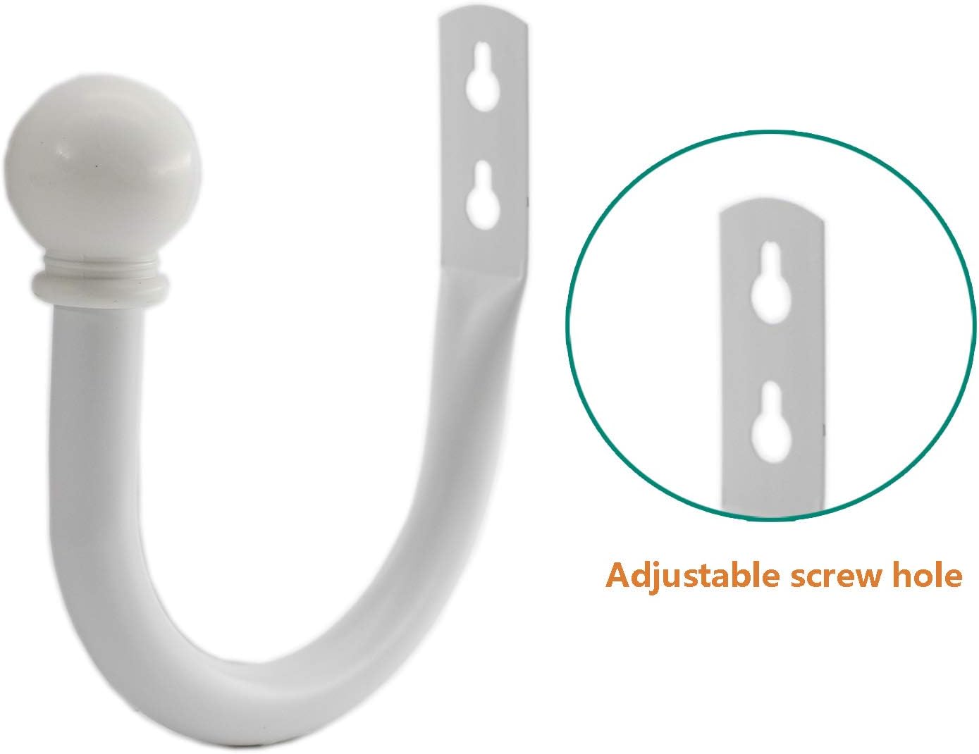Ulifestar Decorative Curtain Holdbacks Hooks White