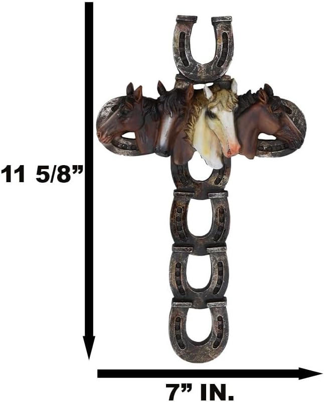 Ebros Gift 115 Inch Rustic Western Wall Cross Decor