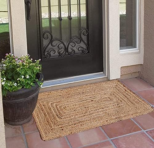 FRELISH DECOR Handwoven Jute Area Rug 2x3 Feet