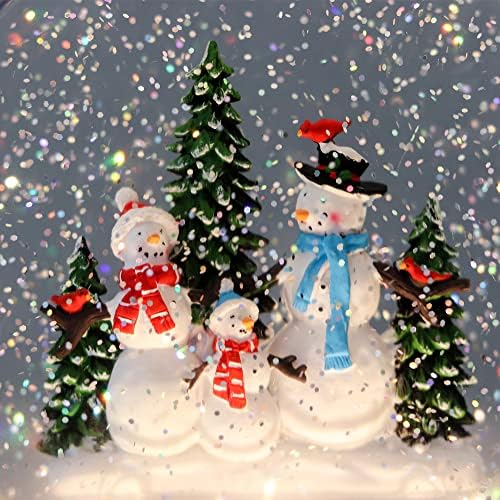Wondise Christmas Snow Globes with Timer and Music