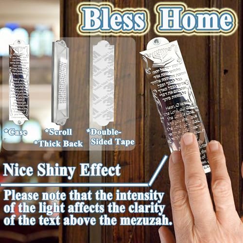 Zivosely Adhesive Mezuzah with Scroll for Door Frame